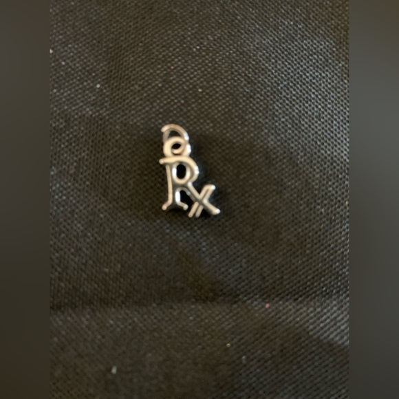Jewelry - RX Charm, Silver Tone perfect for necklace, bracelet, pens, gifts